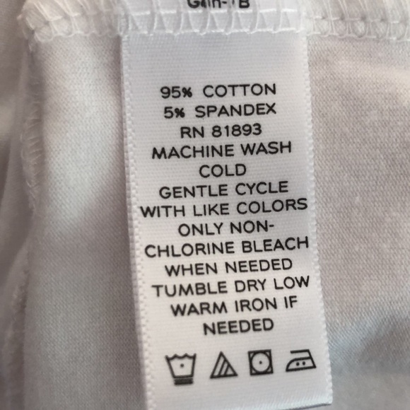 DENIM & Company White Tee Size 1X - Picture 6 of 6